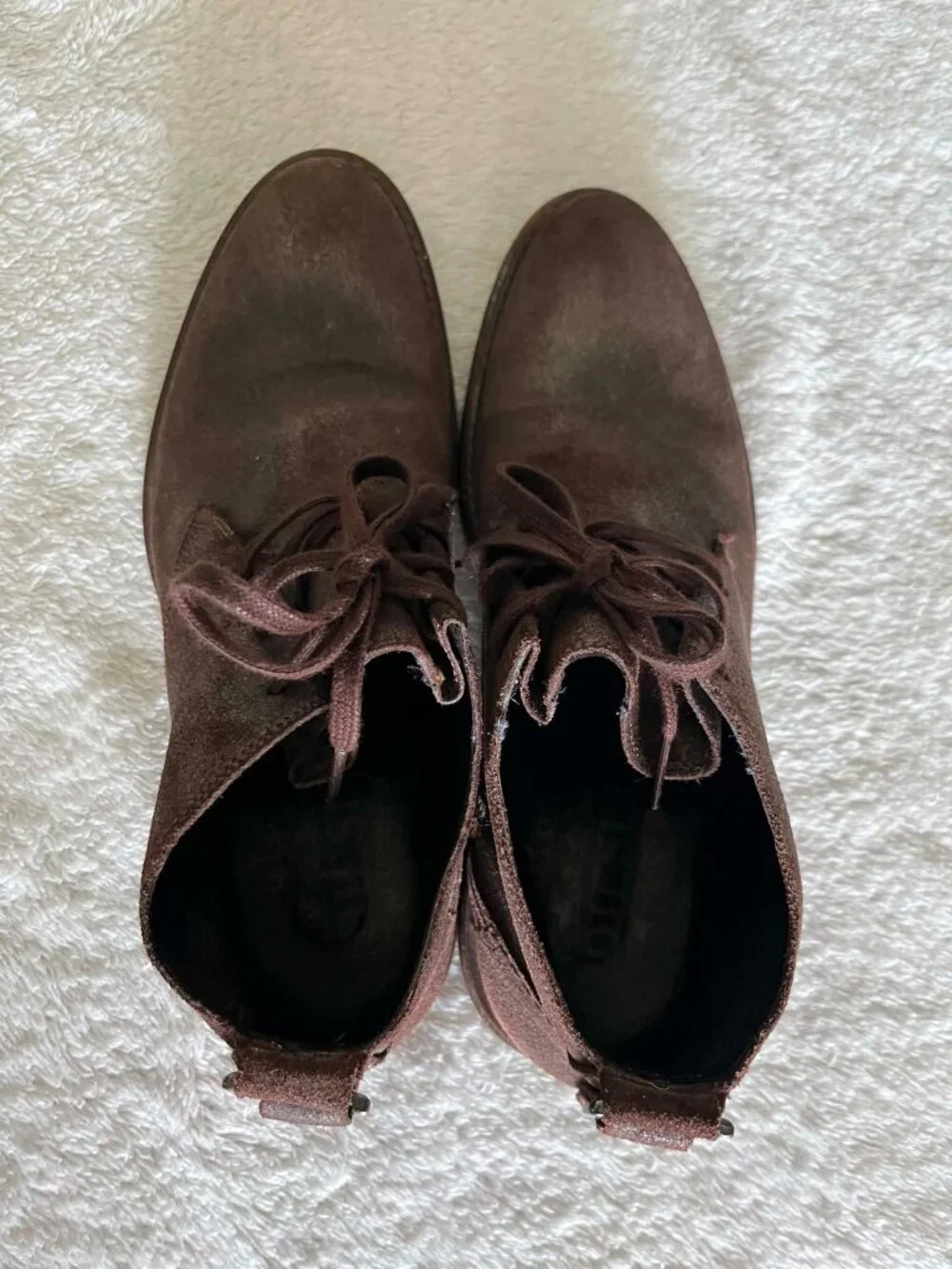 Vintage Diesel Plucky 10 Boots Suede Brown Men's size 9.5
